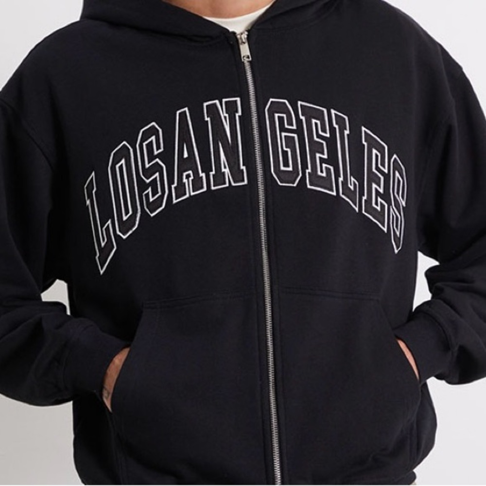 Black pacsun hoodie zip up